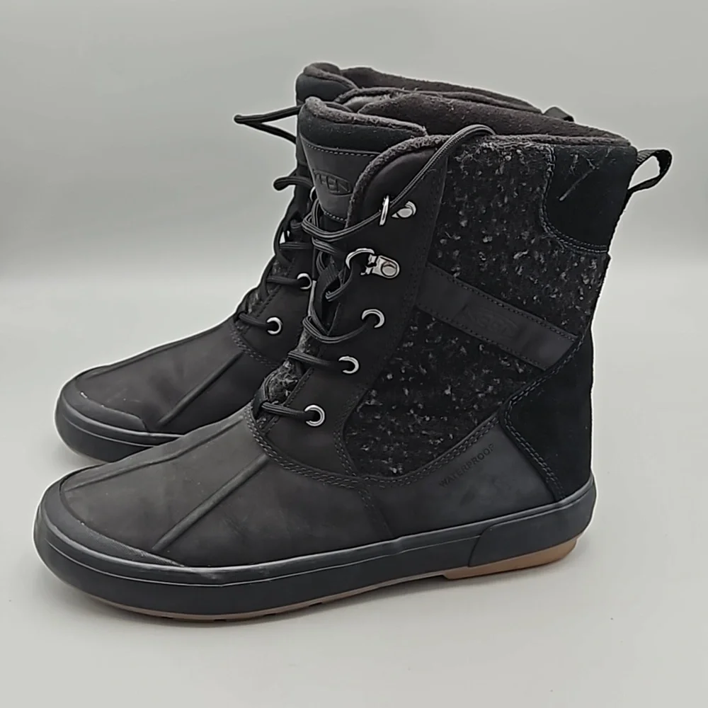 Keen Elsa II Wool Waterproof Boots Black Women 8.5